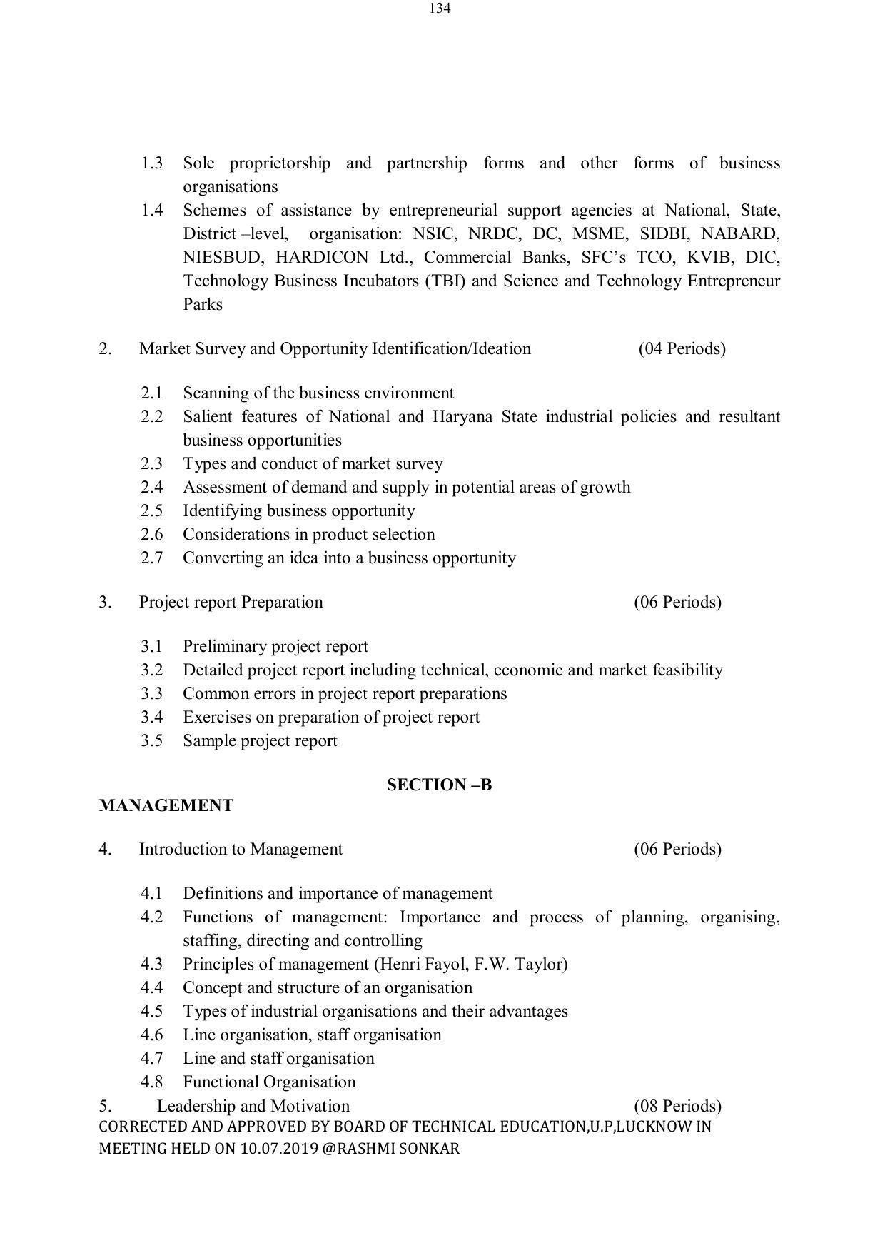 EFFECTIVE FROM JULY 2019-20 - SIX SEMESTER DIPLOMA COURSE IN ELECTRICAL ENGINEERING - Page 134