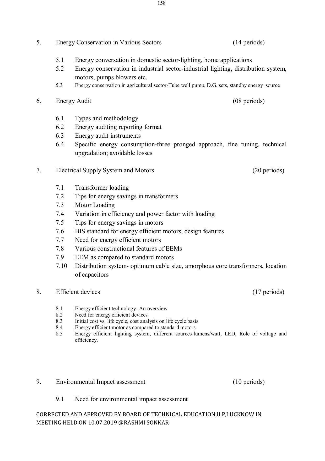 EFFECTIVE FROM JULY 2019-20 - SIX SEMESTER DIPLOMA COURSE IN ELECTRICAL ENGINEERING - Page 158