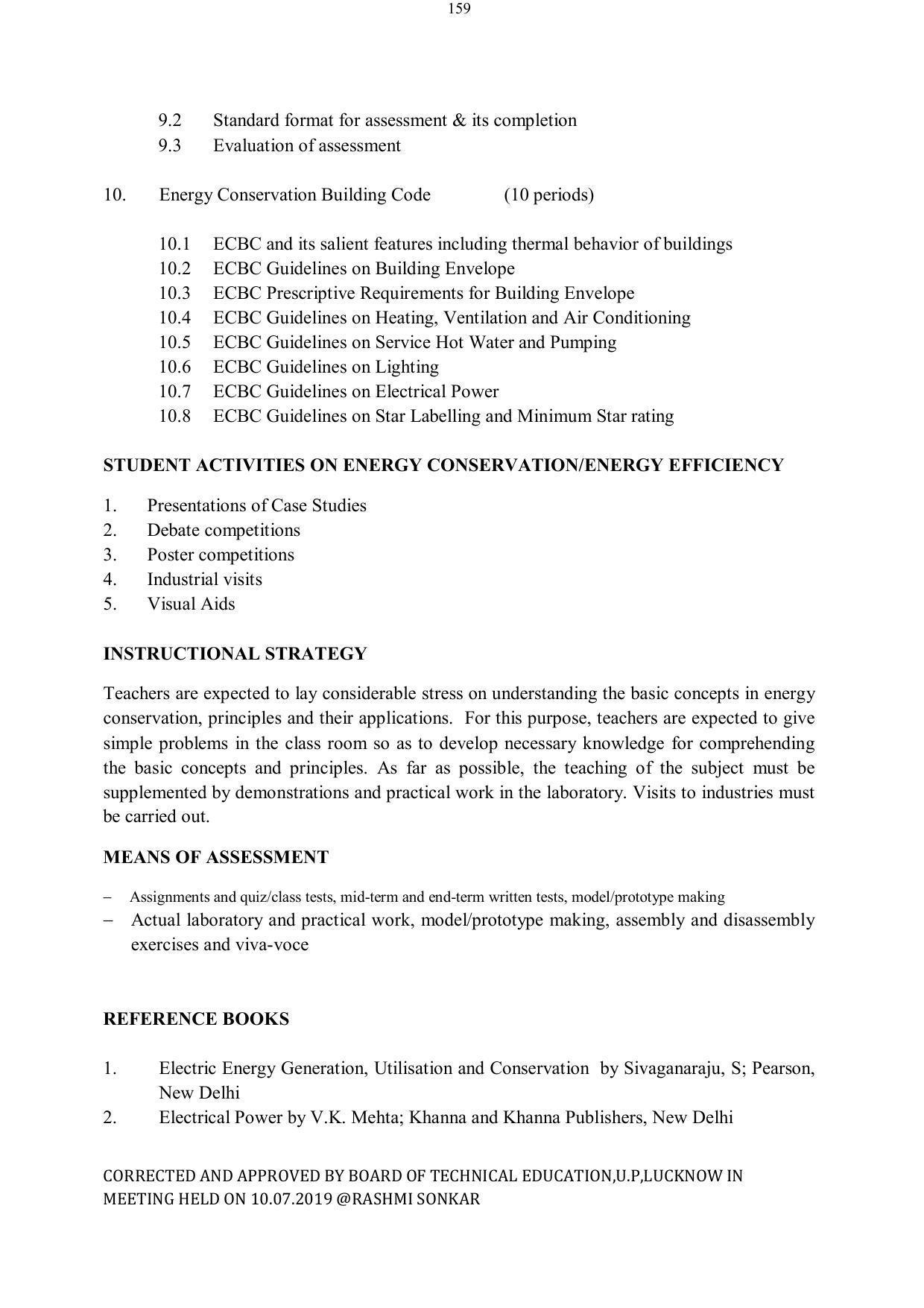 EFFECTIVE FROM JULY 2019-20 - SIX SEMESTER DIPLOMA COURSE IN ELECTRICAL ENGINEERING - Page 159