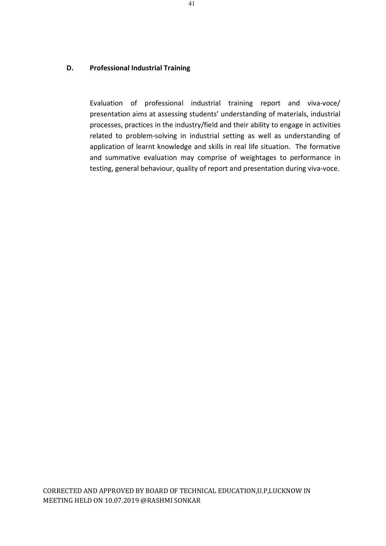 EFFECTIVE FROM JULY 2019-20 - SIX SEMESTER DIPLOMA COURSE IN ELECTRICAL ENGINEERING - Page 217