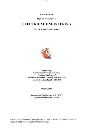 EFFECTIVE FROM JULY 2019-20 - SIX SEMESTER DIPLOMA COURSE IN ELECTRICAL ENGINEERING