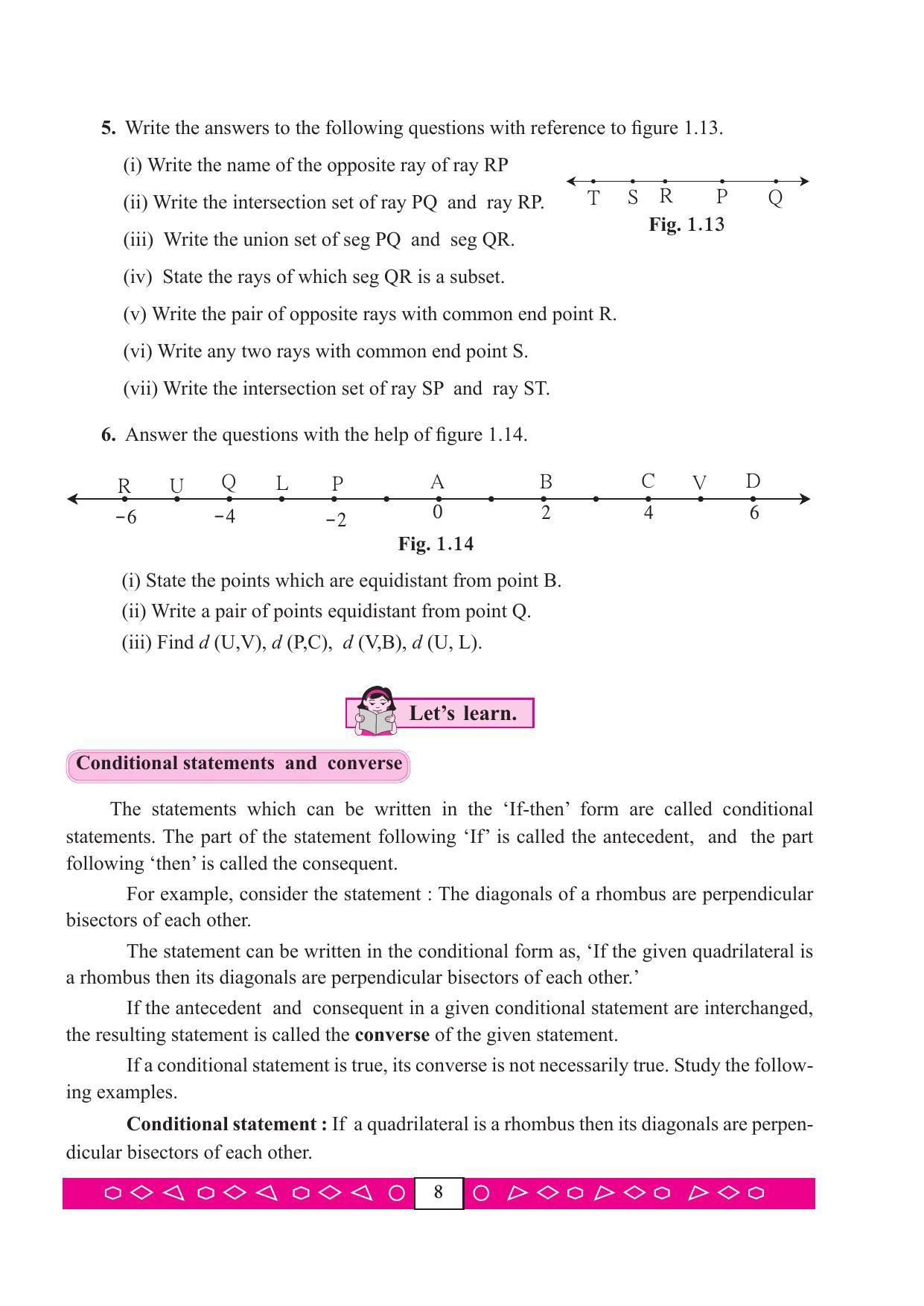 Maharashtra Board Class 9 Maths (Part 2) Textbook - Page 18