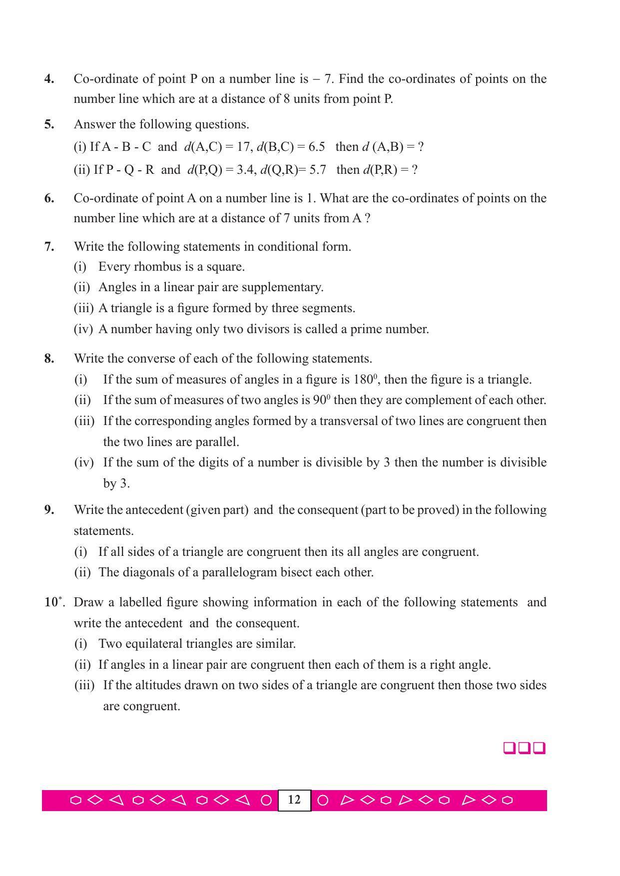 Maharashtra Board Class 9 Maths (Part 2) Textbook - Page 22