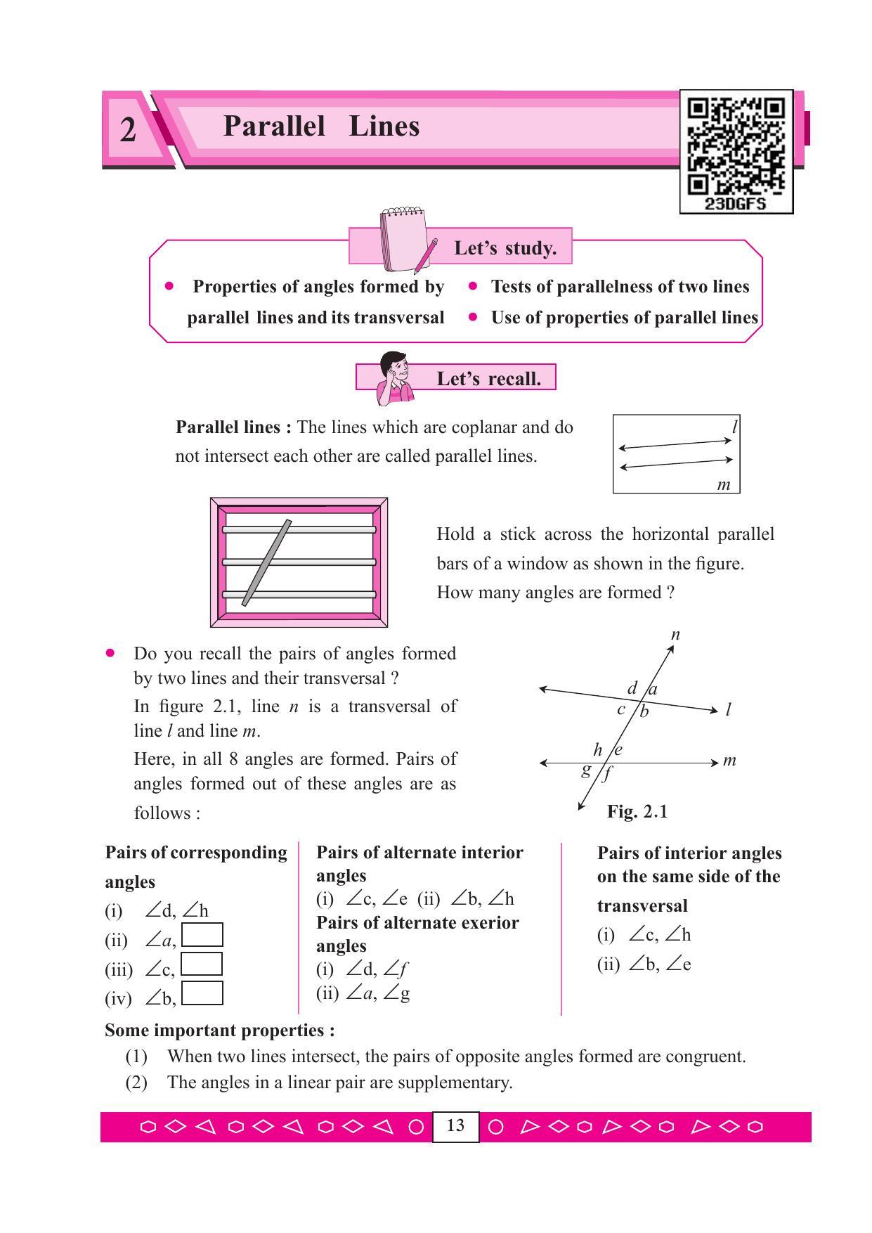 Maharashtra Board Class 9 Maths (Part 2) Textbook - Page 23