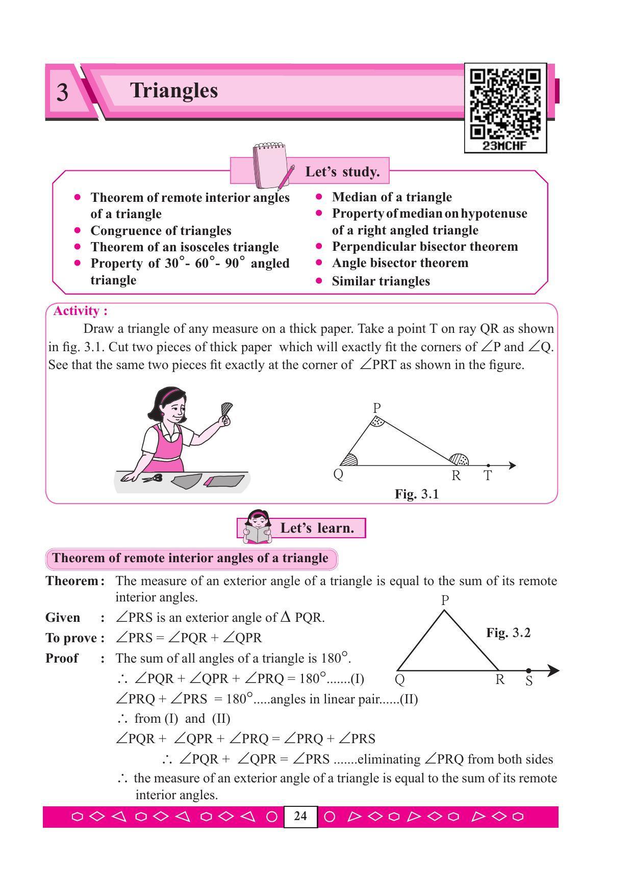 Maharashtra Board Class 9 Maths (Part 2) Textbook - Page 34
