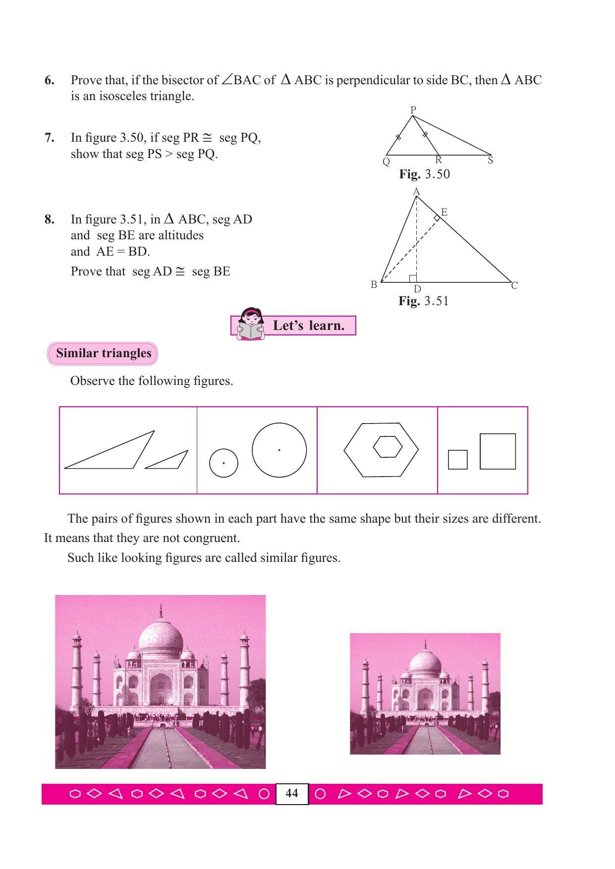 Maharashtra Board Class 9 Maths (Part 2) Textbook - Page 54