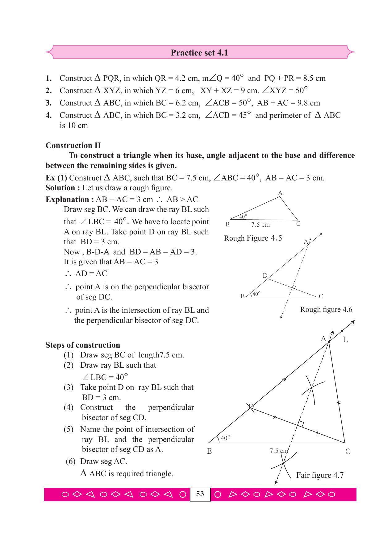 Maharashtra Board Class 9 Maths (Part 2) Textbook - Page 63