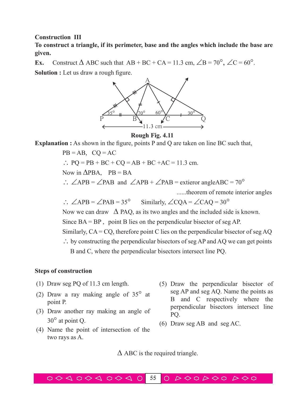 Maharashtra Board Class 9 Maths (Part 2) Textbook - Page 65