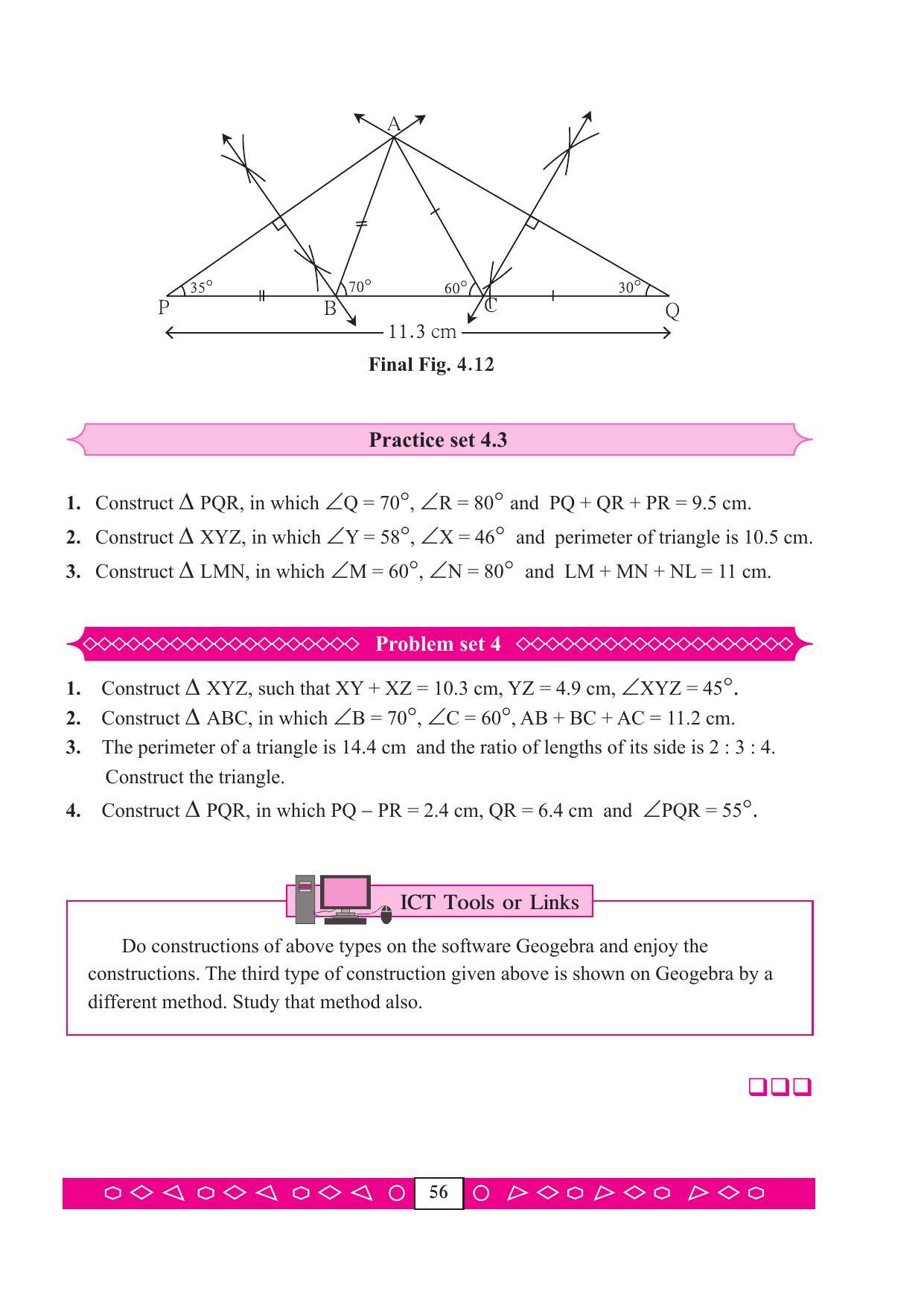 Maharashtra Board Class 9 Maths (Part 2) Textbook - Page 66