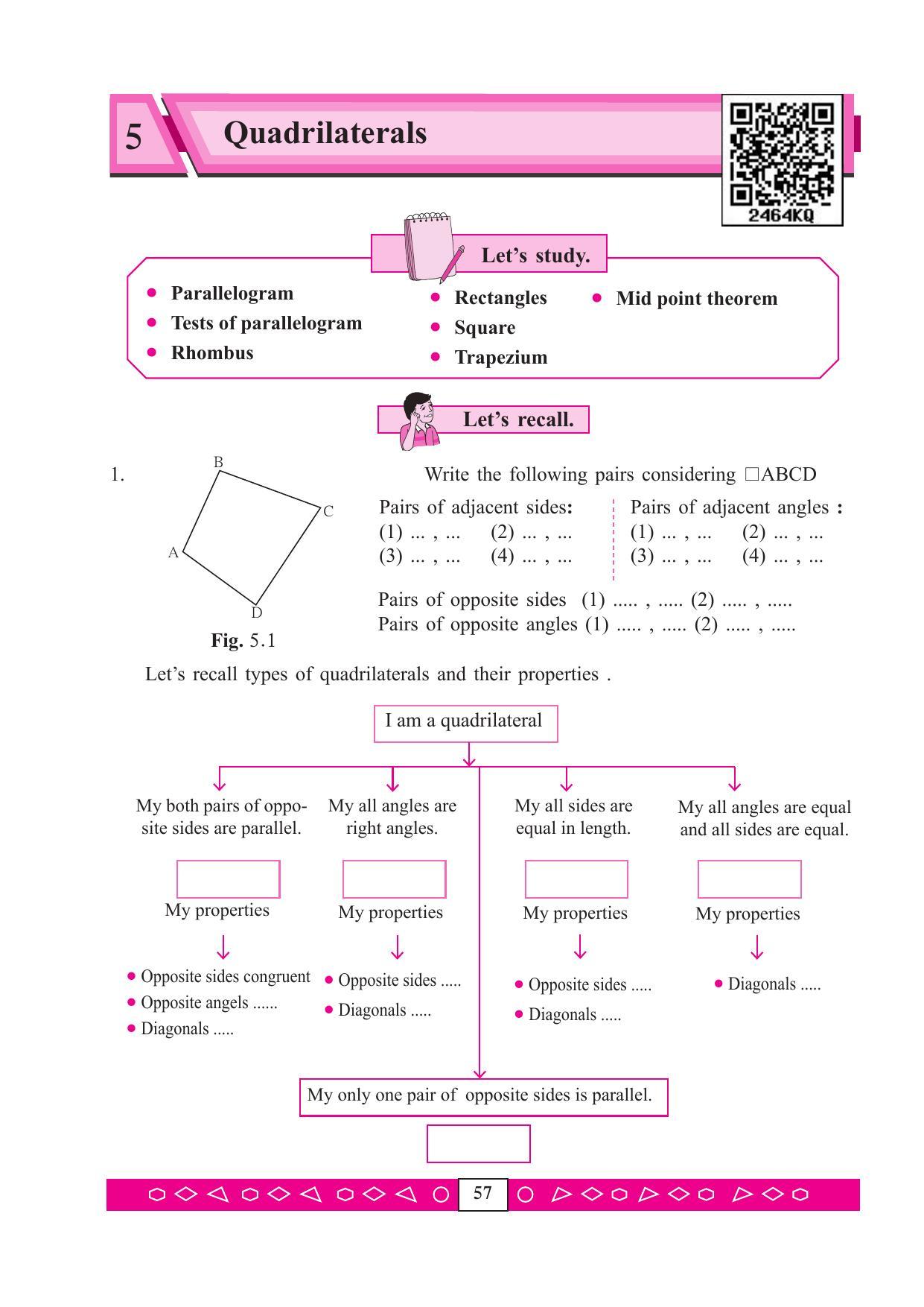Maharashtra Board Class 9 Maths (Part 2) Textbook - Page 67