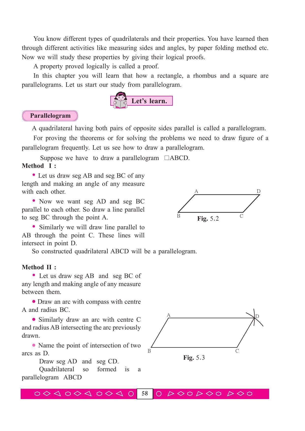 Maharashtra Board Class 9 Maths (Part 2) Textbook - Page 68
