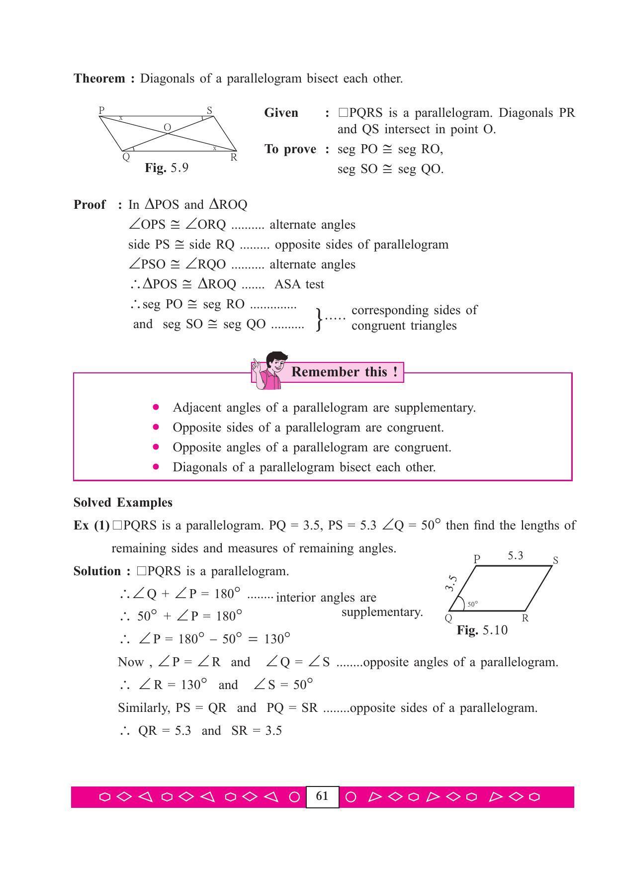 Maharashtra Board Class 9 Maths (Part 2) Textbook - Page 71