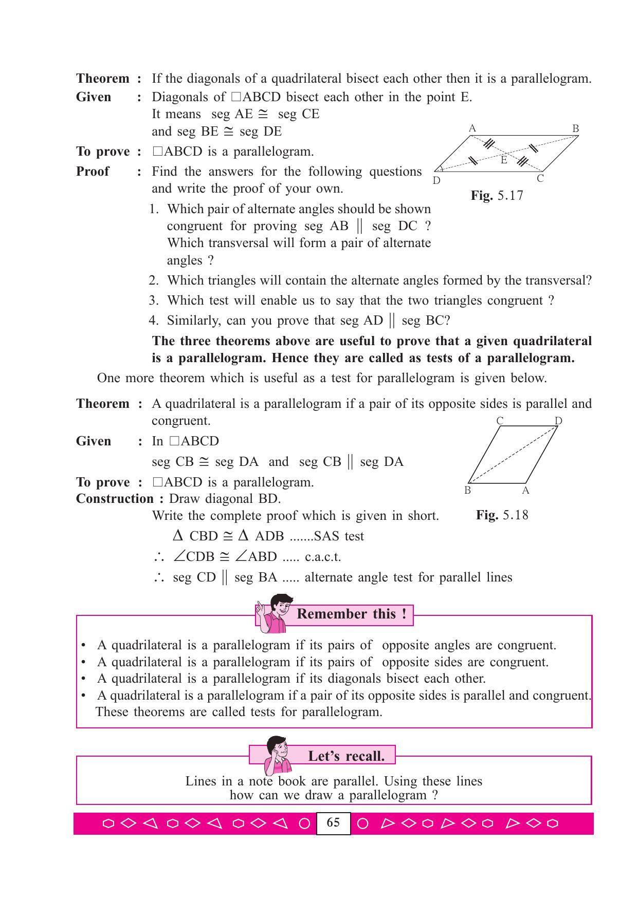 Maharashtra Board Class 9 Maths (Part 2) Textbook - Page 75