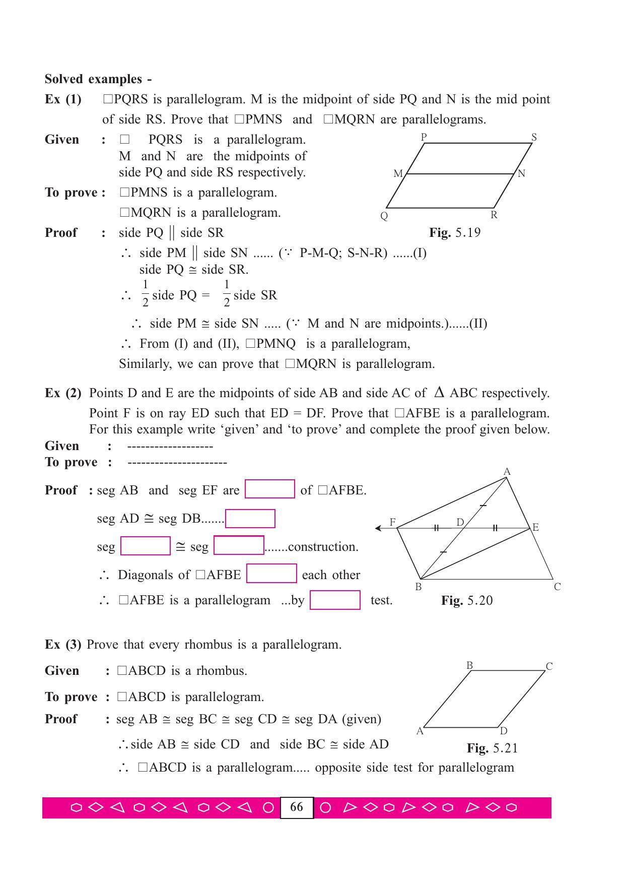 Maharashtra Board Class 9 Maths (Part 2) Textbook - Page 76
