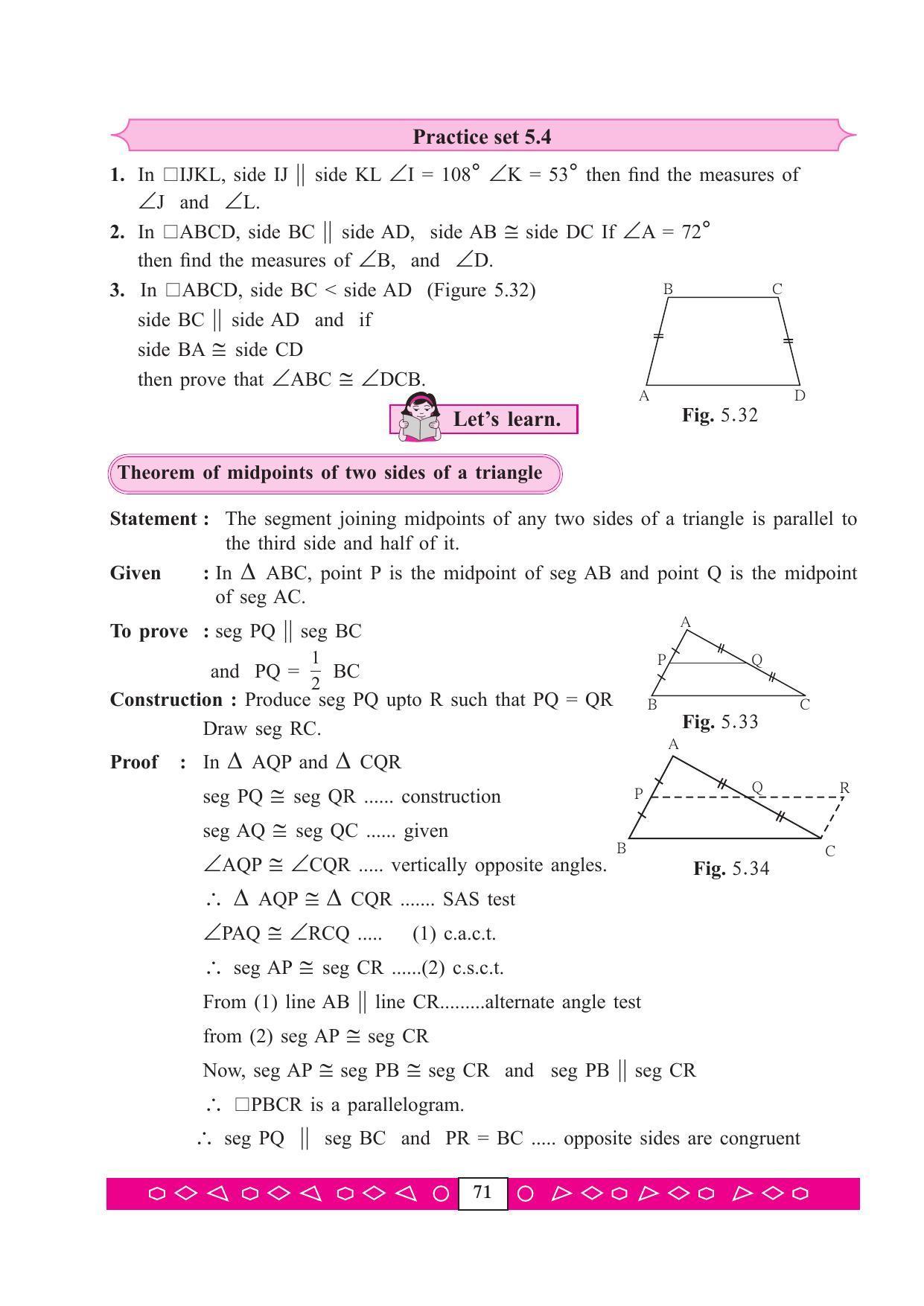 Maharashtra Board Class 9 Maths (Part 2) Textbook - Page 81