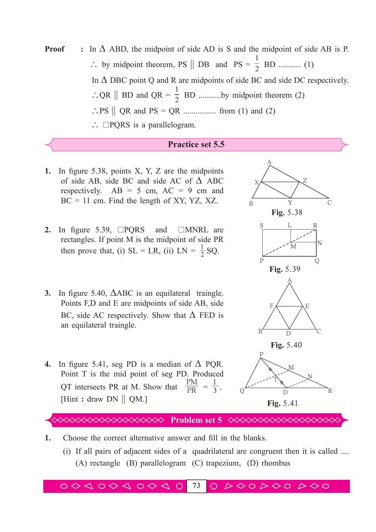 Maharashtra Board Class 9 Maths (Part 2) Textbook - Page 83