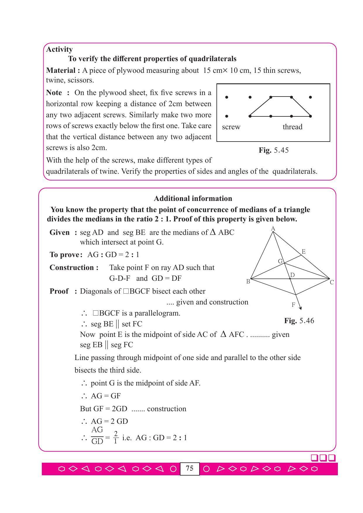 Maharashtra Board Class 9 Maths (Part 2) Textbook - Page 85