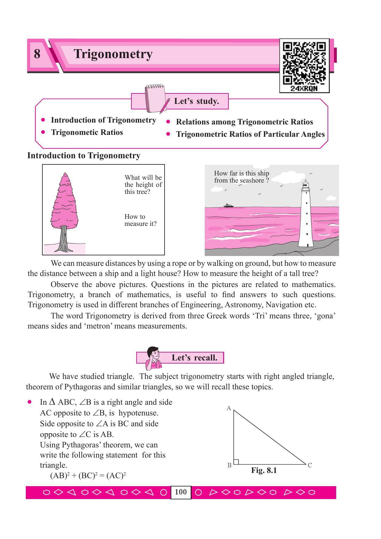 Maharashtra Board Class 9 Maths (Part 2) Textbook - Page 110