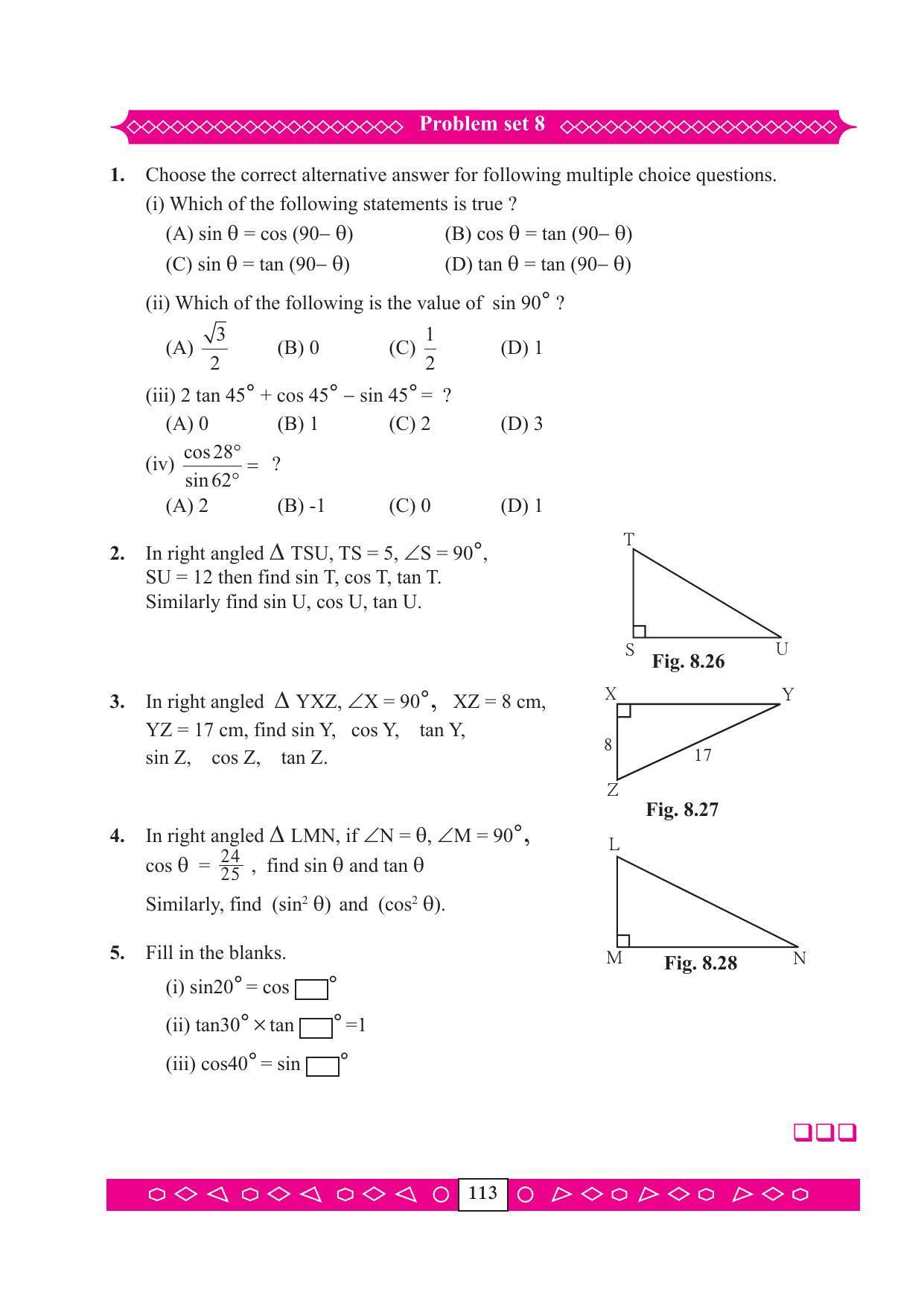 Maharashtra Board Class 9 Maths (Part 2) Textbook - Page 123