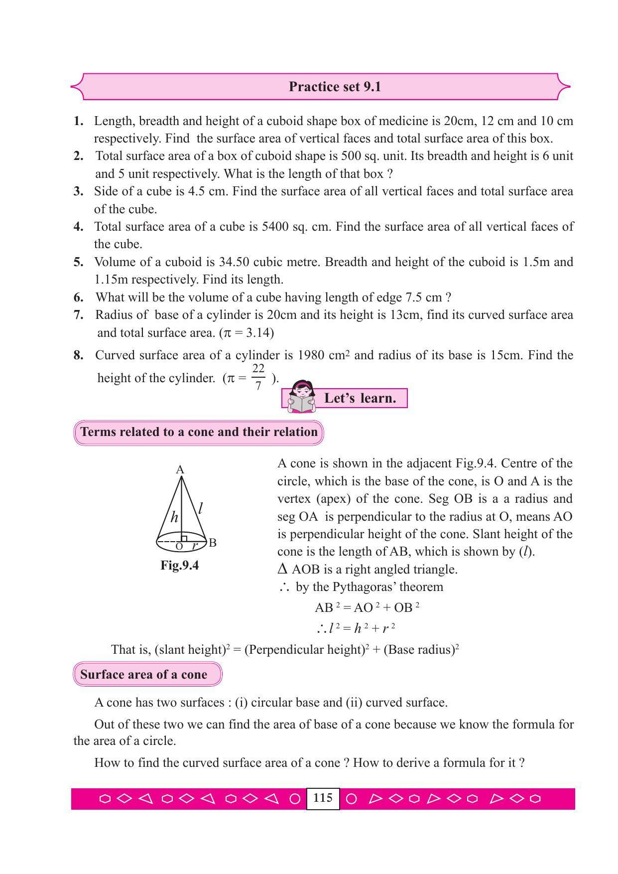 Maharashtra Board Class 9 Maths (Part 2) Textbook - Page 125