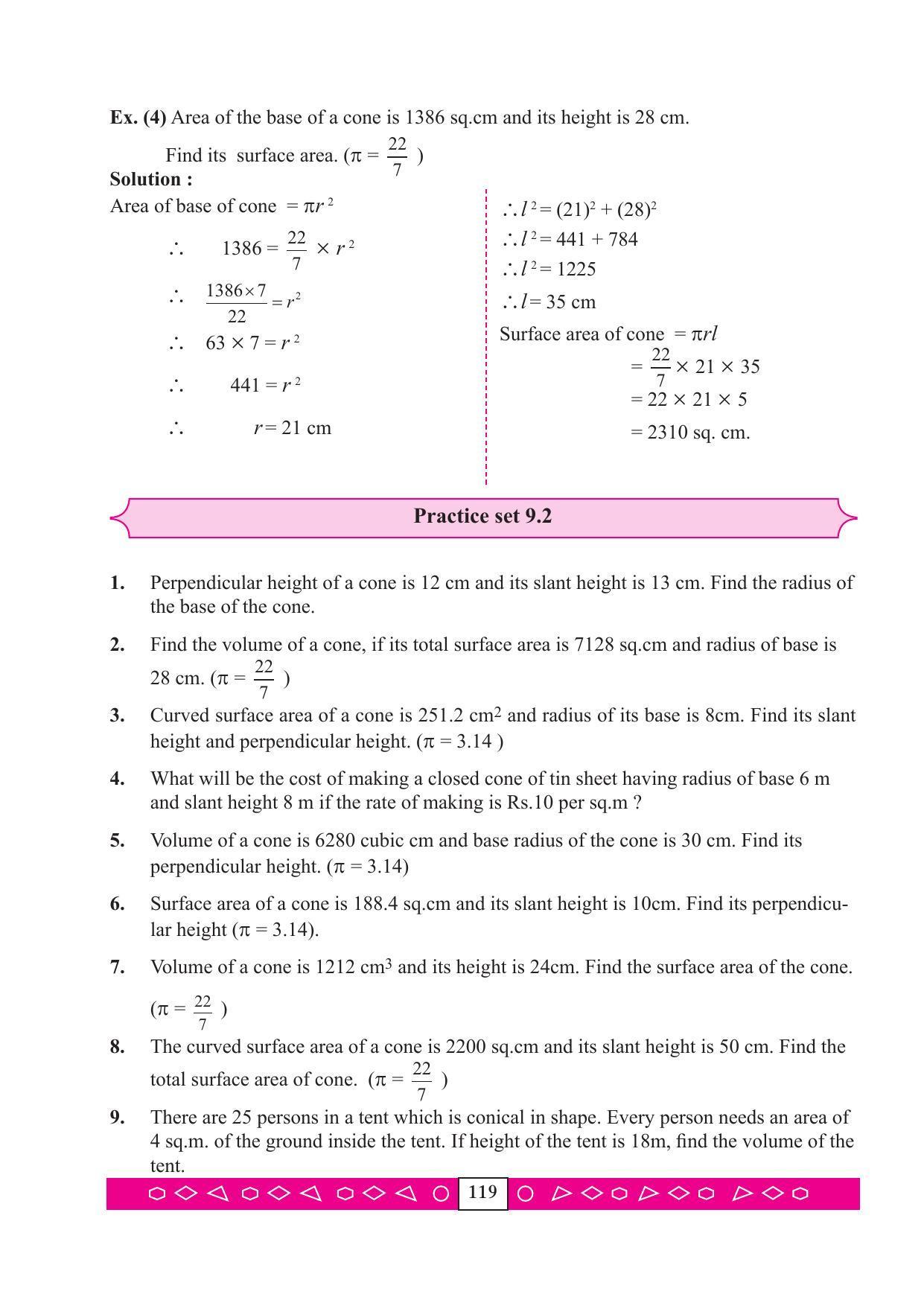 Maharashtra Board Class 9 Maths (Part 2) Textbook - Page 129