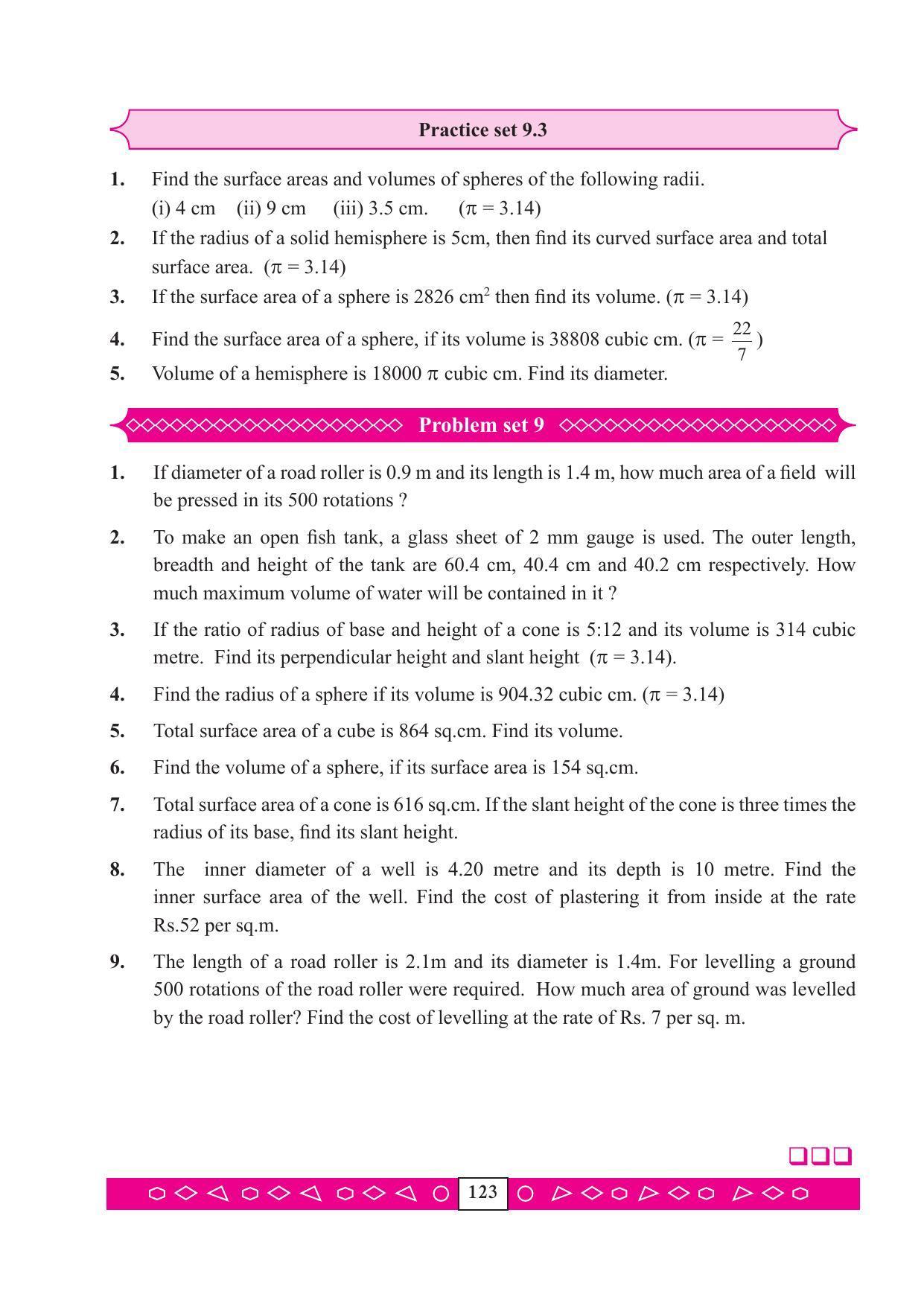Maharashtra Board Class 9 Maths (Part 2) Textbook - Page 133