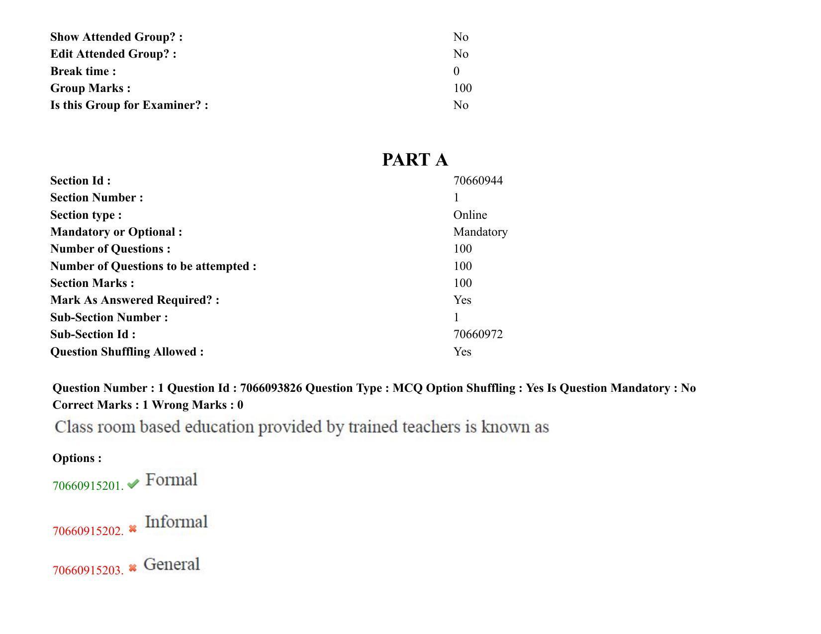 TS CPGET 2020 M.P.Ed. (Shift 2) Question Paper with Answer Key - Page 2