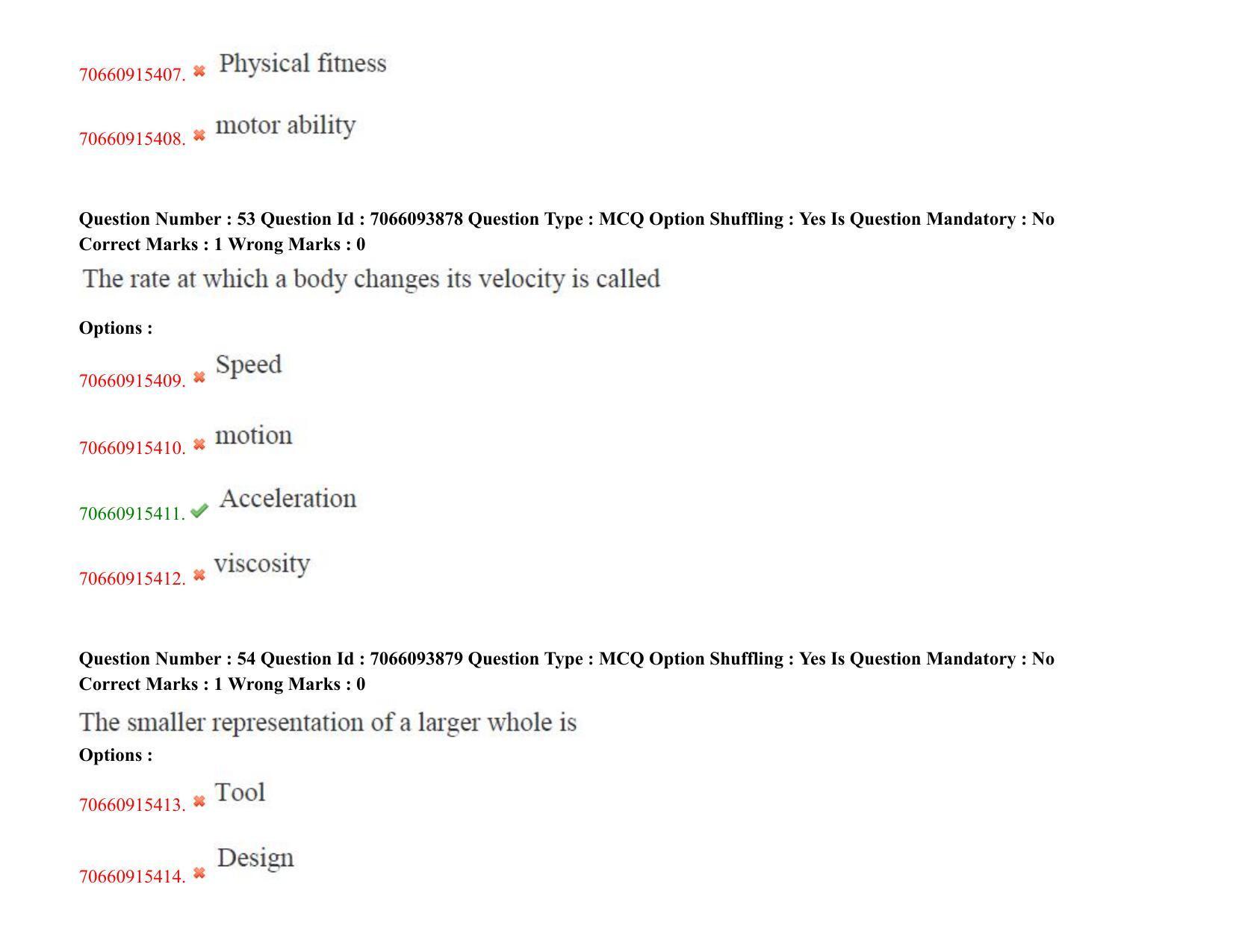TS CPGET 2020 M.P.Ed. (Shift 2) Question Paper with Answer Key - Page 30