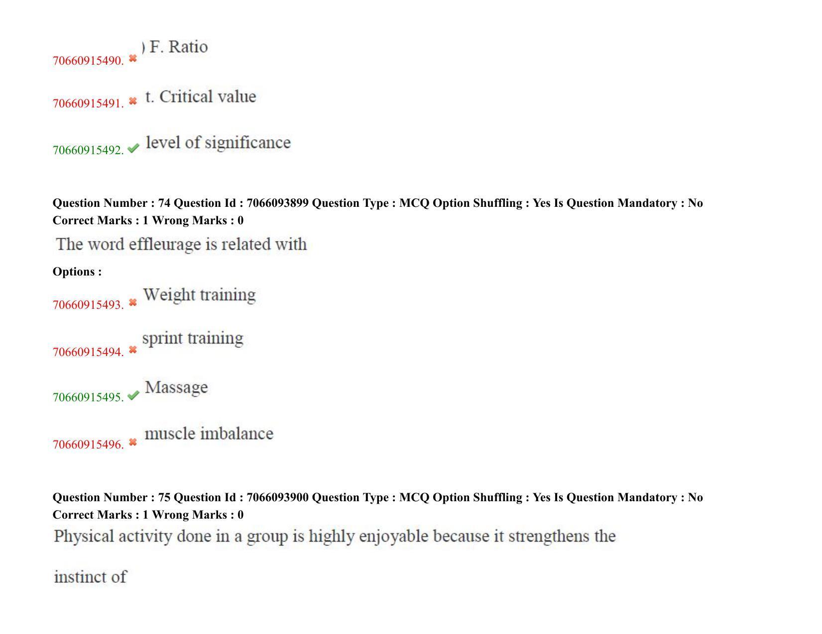 TS CPGET 2020 M.P.Ed. (Shift 2) Question Paper with Answer Key - Page 41
