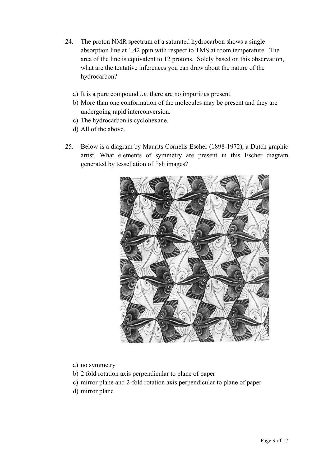 TIFR GS 2011 Chemistry Question Paper - Page 9