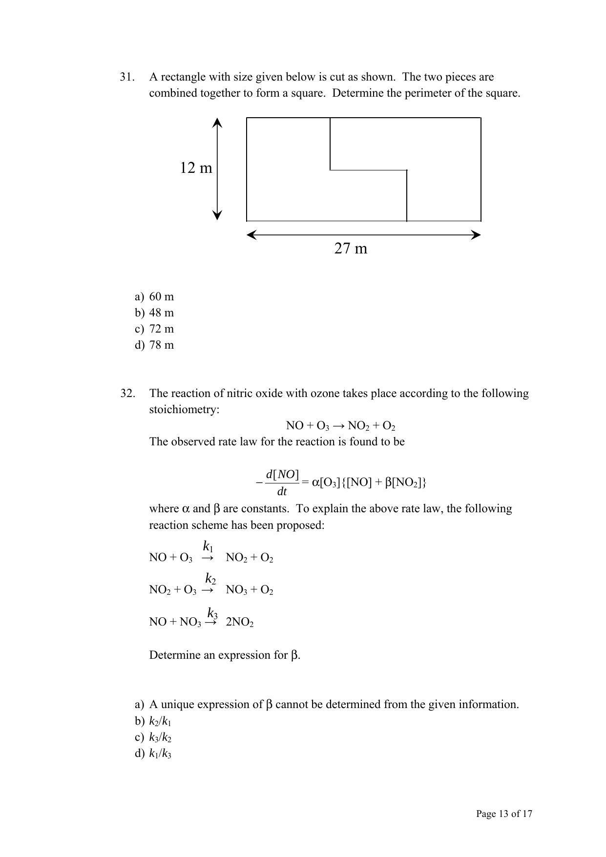 TIFR GS 2011 Chemistry Question Paper - Page 13