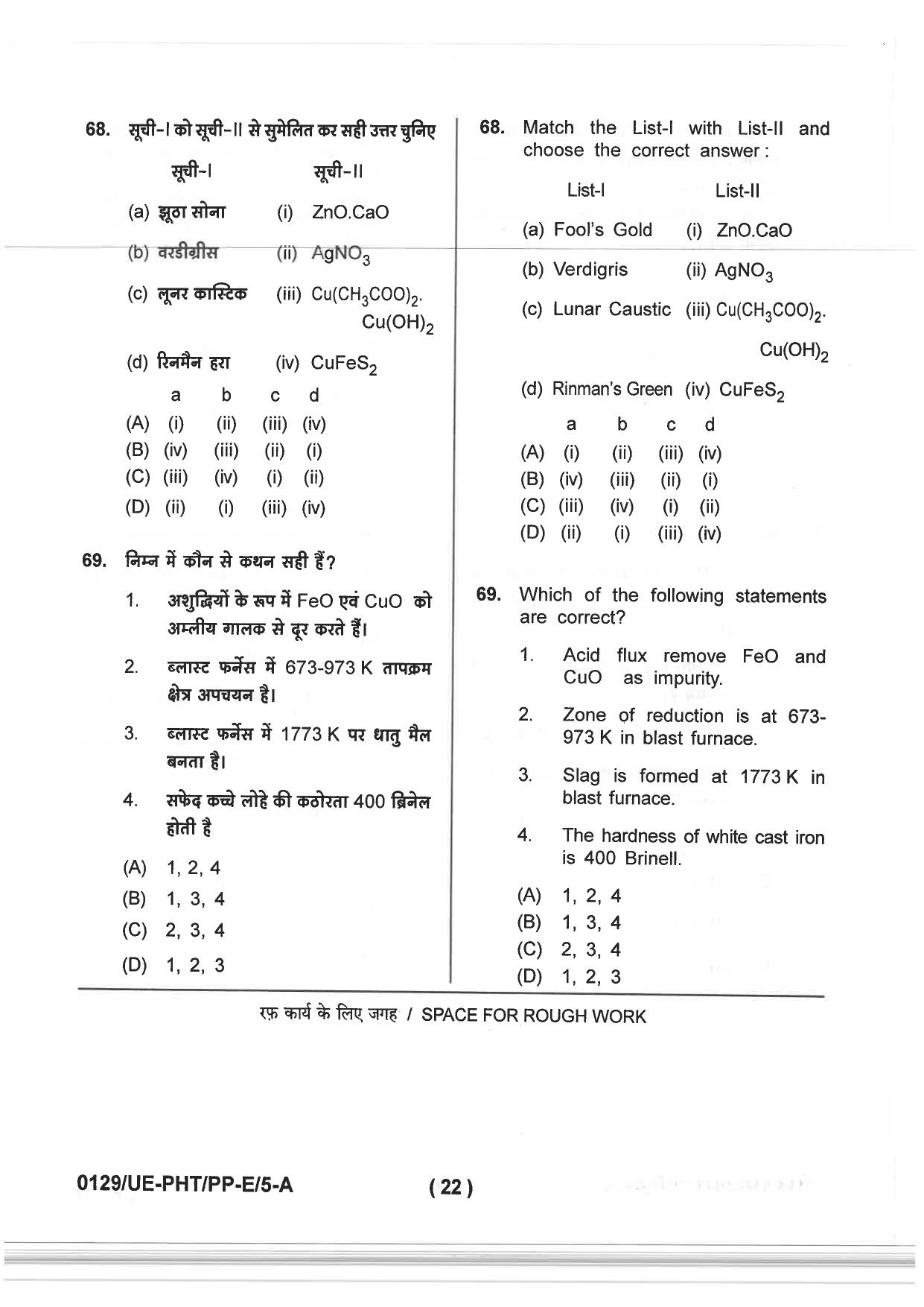 CG PPHT 2019 Question Paper - Page 22