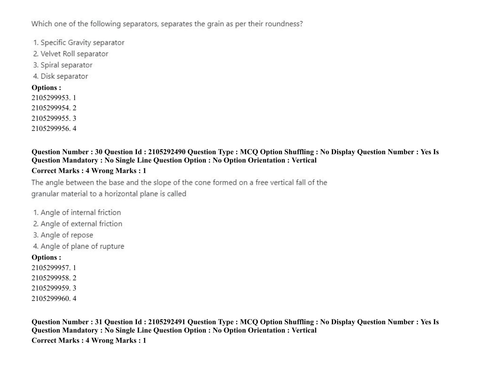 ICAR AIEEA PG 2020 FOOD SCIENCE TECHNOLOGY Question Paper - Page 16