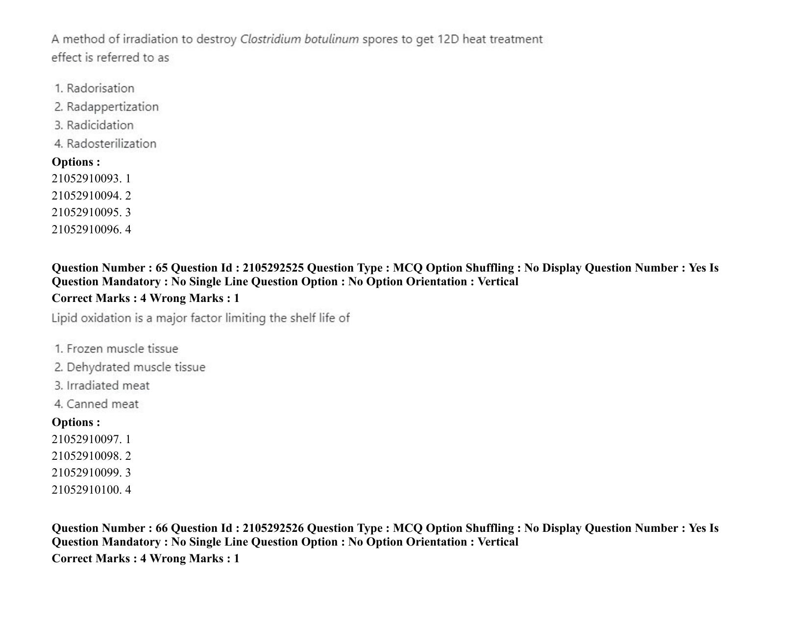 ICAR AIEEA PG 2020 FOOD SCIENCE TECHNOLOGY Question Paper - Page 34