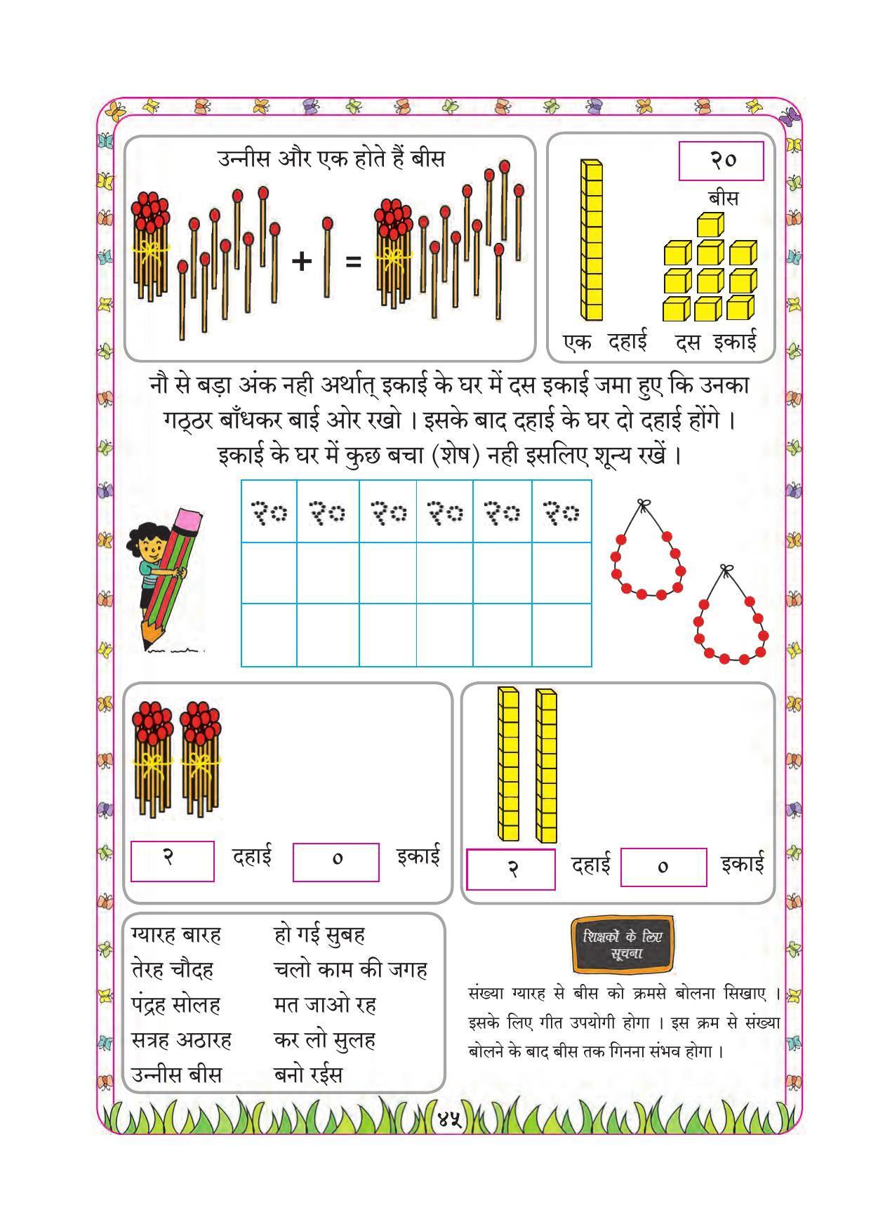 Maharashtra Board Class 1 Maths (Hindi Medium) Textbook - Page 55