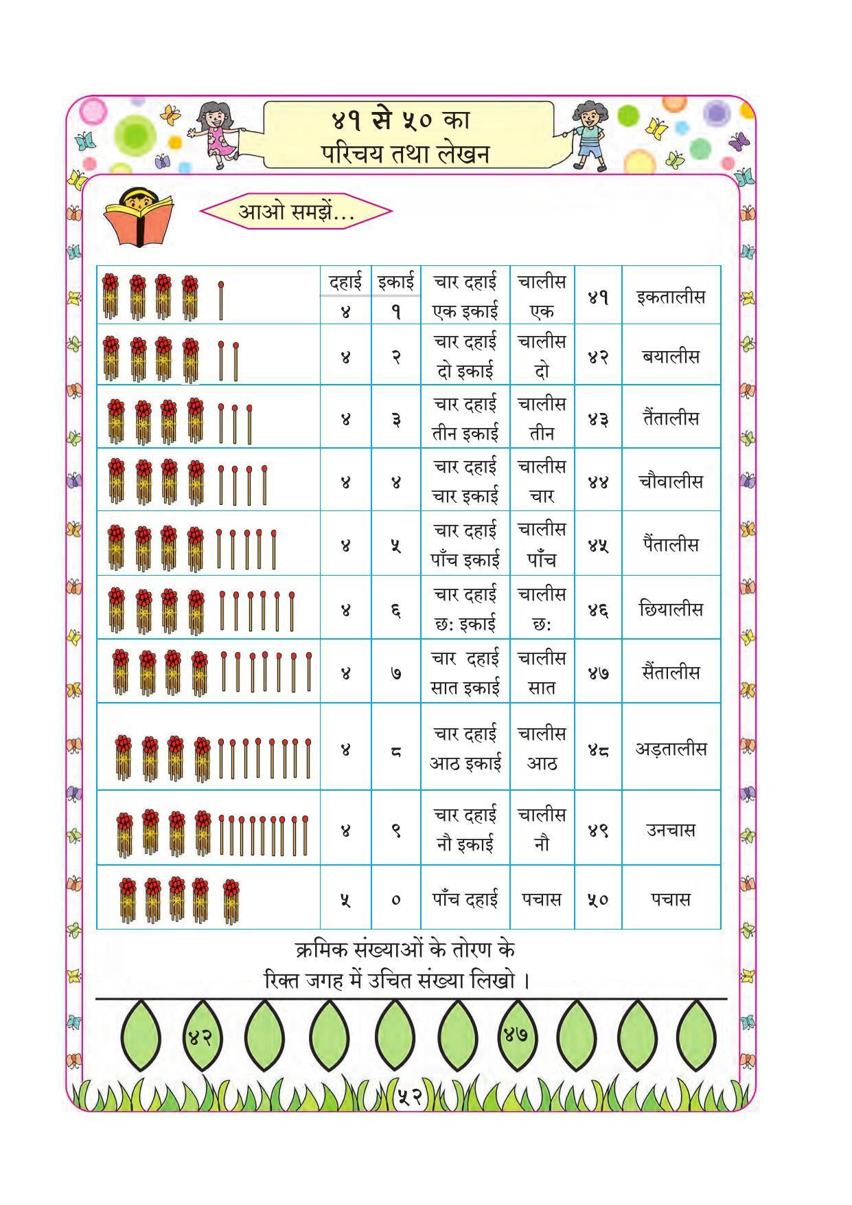 Maharashtra Board Class 1 Maths (Hindi Medium) Textbook - Page 62