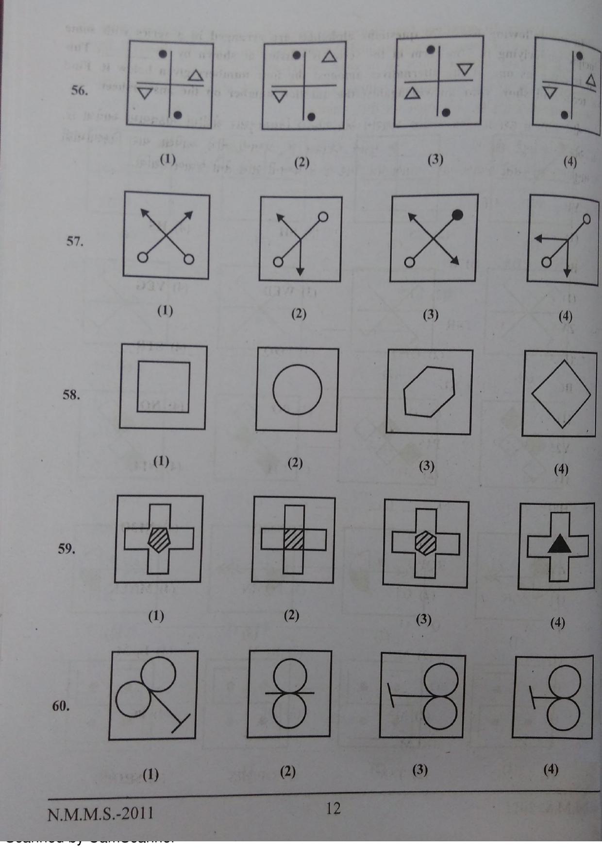Gujarat NMMS 2011 Question Paper - Page 11