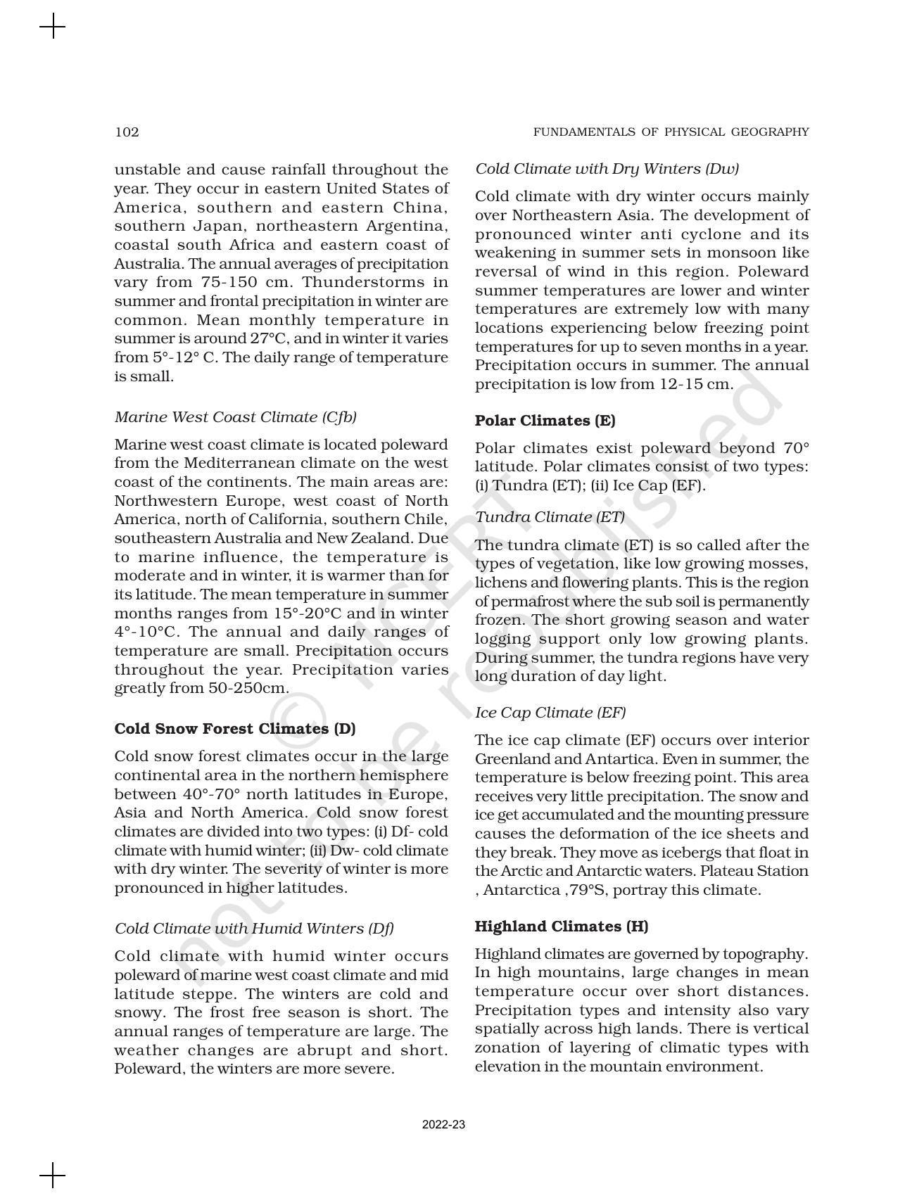 NCERT Book for Class 11 Geography (Part-I) Chapter 12 World Climate and Climate Change - Page 4