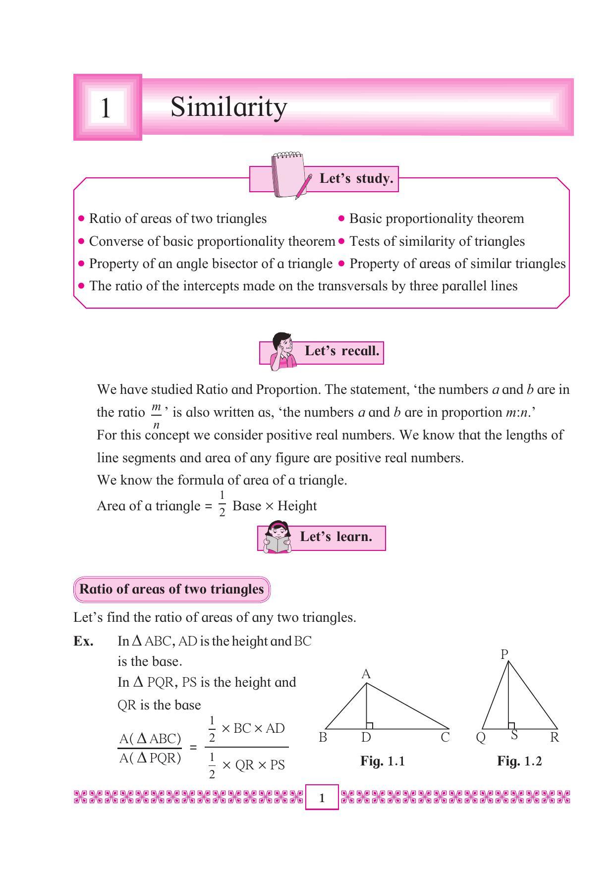 Maharashtra Board Class 10 Maths (Part 2) Textbook - Page 11