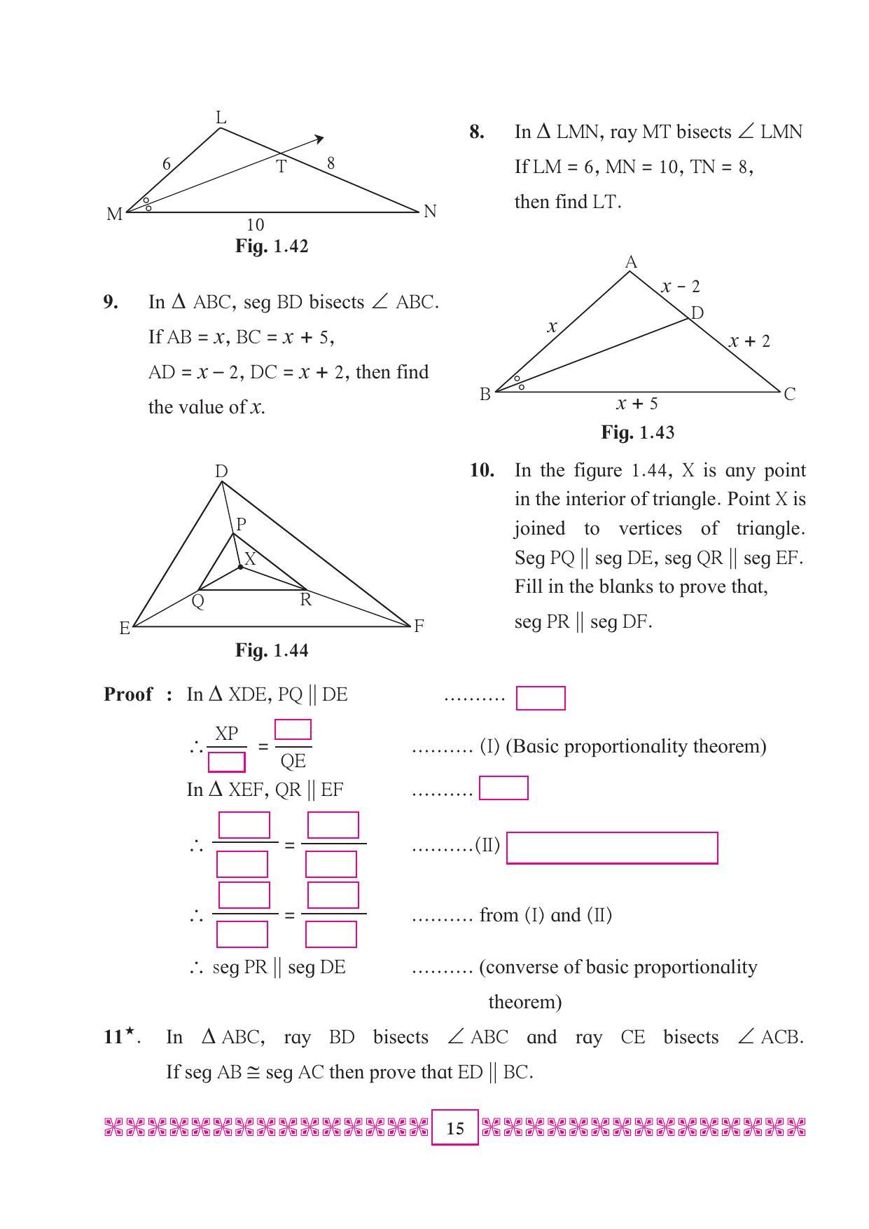 Maharashtra Board Class 10 Maths (Part 2) Textbook - Page 25