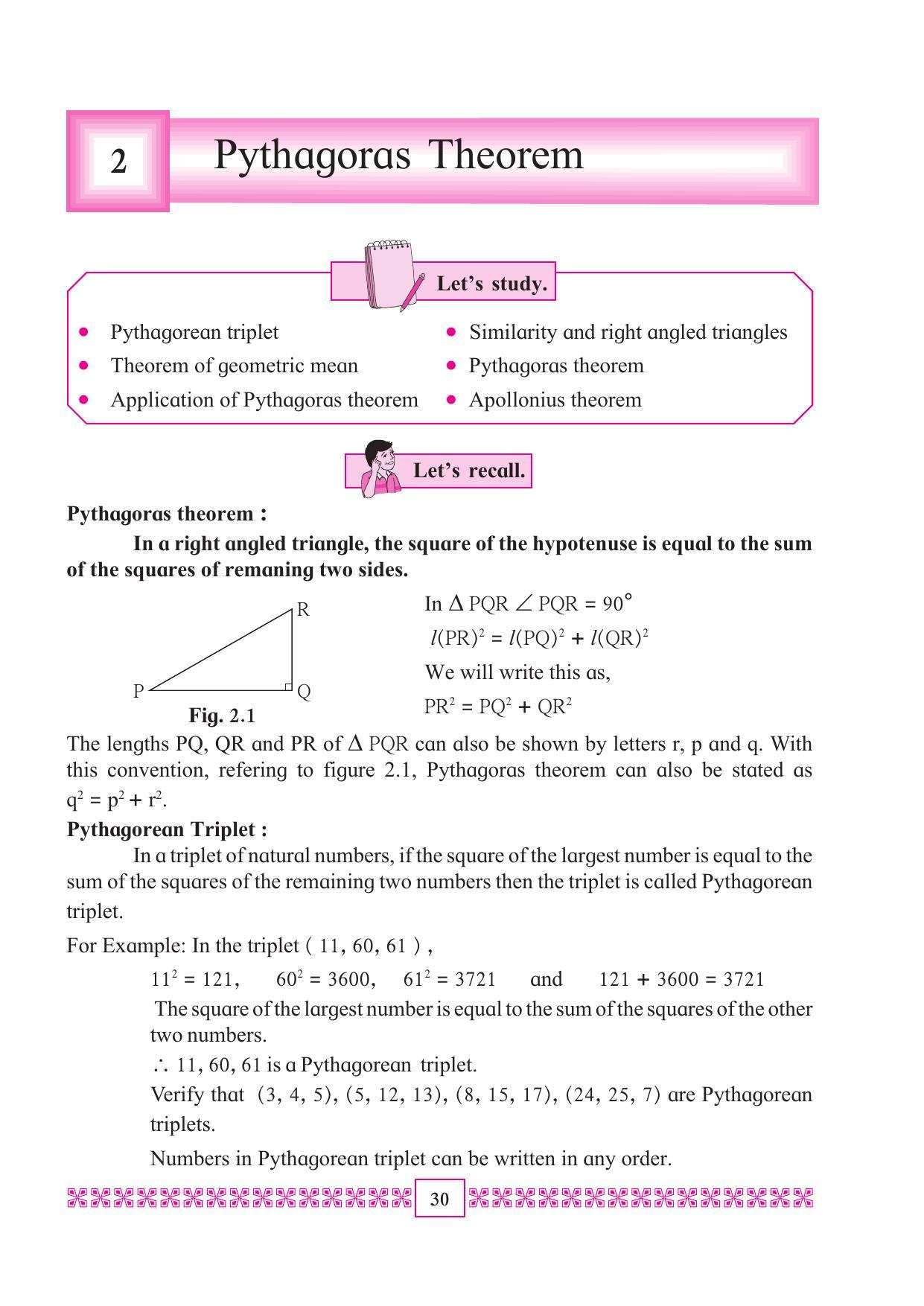 Maharashtra Board Class 10 Maths (Part 2) Textbook - Page 40