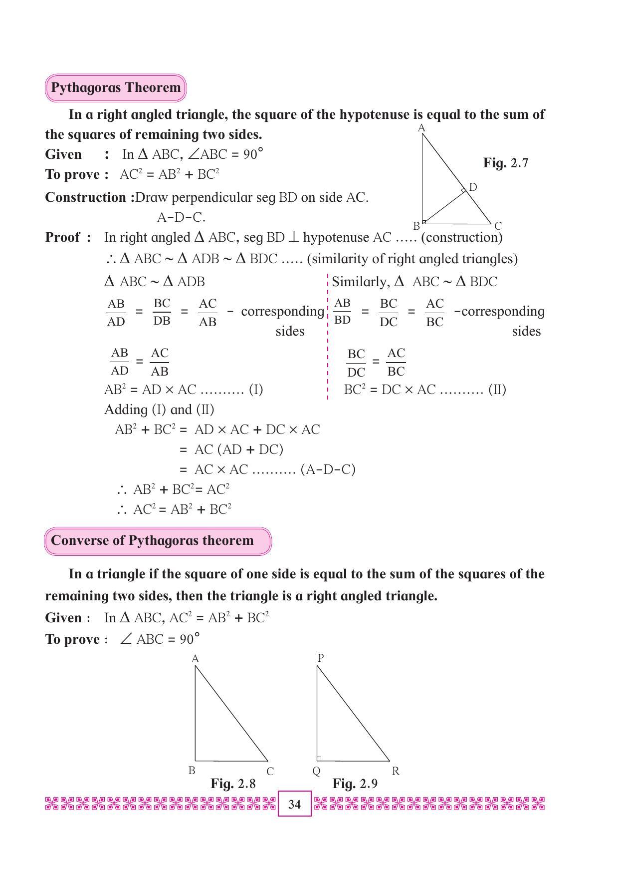Maharashtra Board Class 10 Maths (Part 2) Textbook - Page 44
