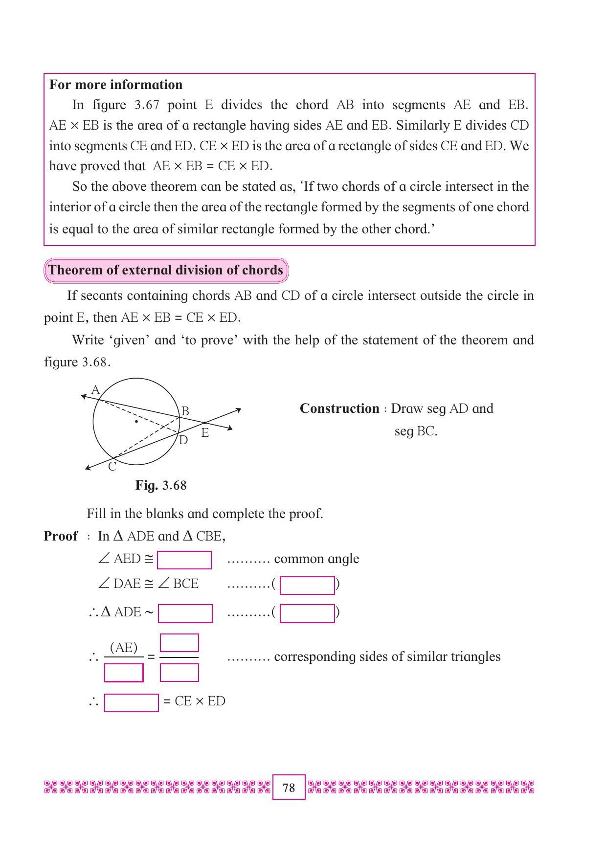 Maharashtra Board Class 10 Maths (Part 2) Textbook - Page 88