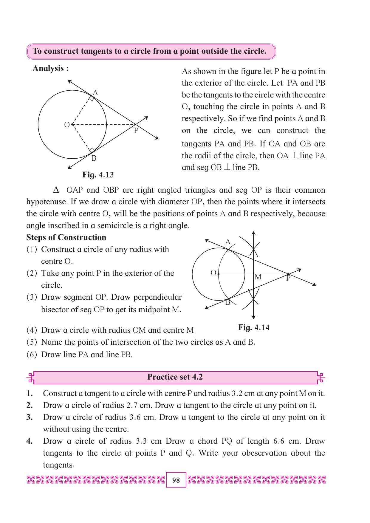 Maharashtra Board Class 10 Maths (Part 2) Textbook - Page 108
