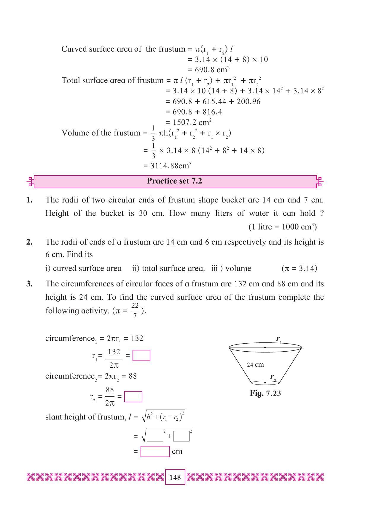 Maharashtra Board Class 10 Maths (Part 2) Textbook - Page 158