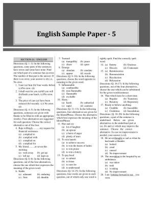 CUET English Sample Paper 5