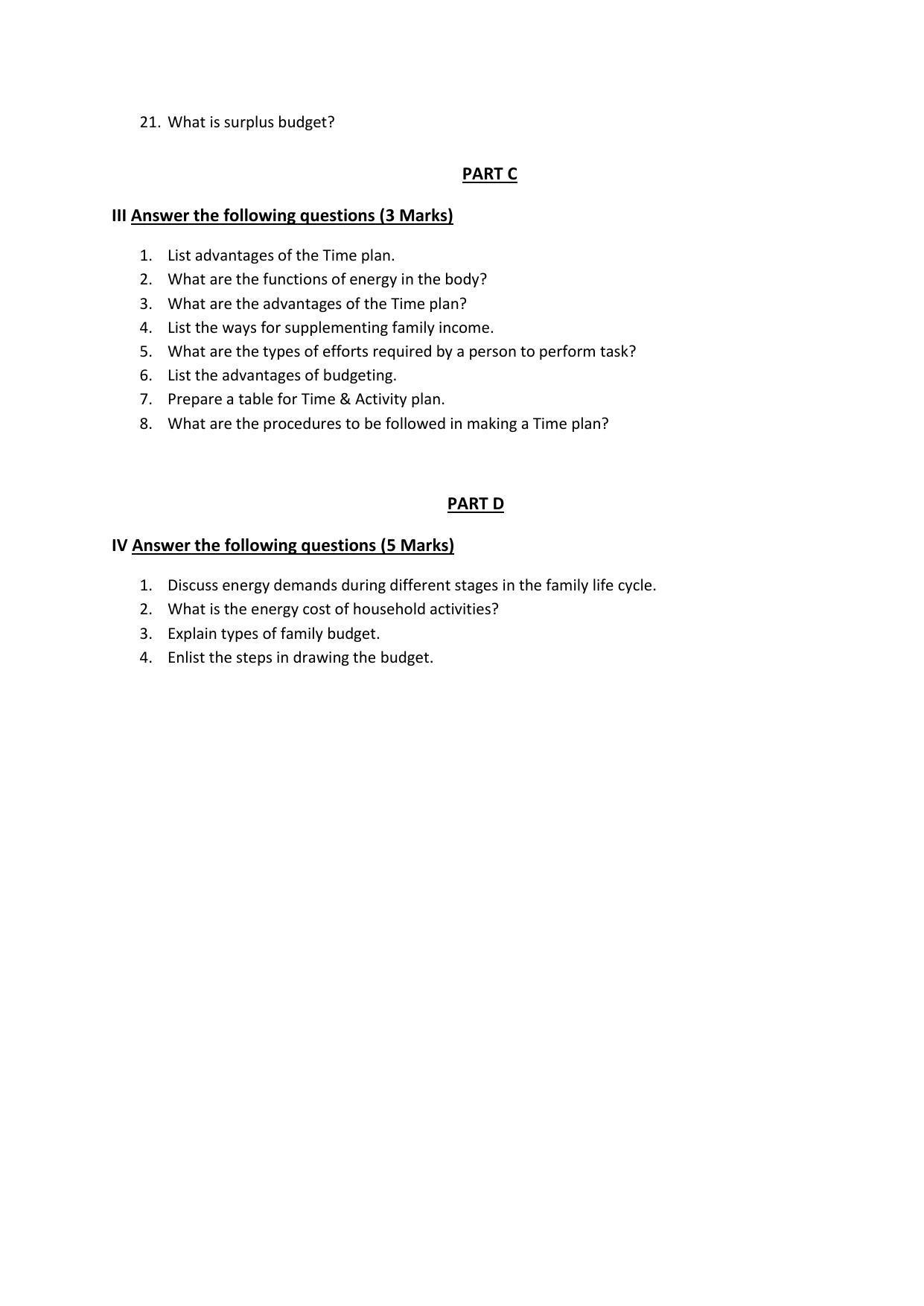 Karnataka 1st PUC Question Bank for Home Science - Page 15
