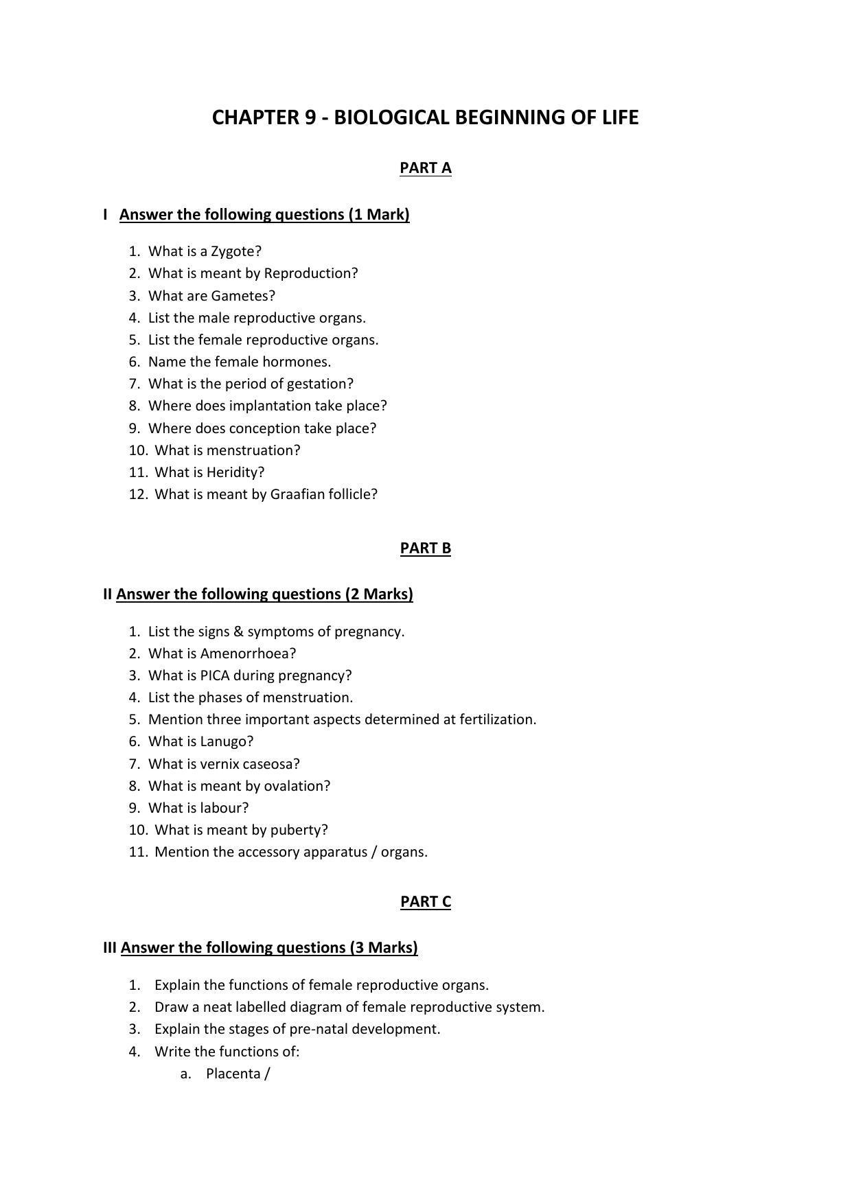 Karnataka 1st PUC Question Bank for Home Science - Page 25