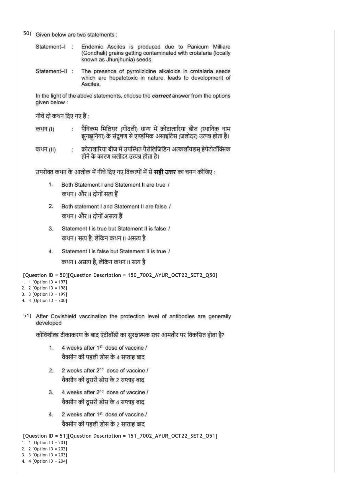 AIAPGET 2022 Ayurveda Question Paper - Page 25