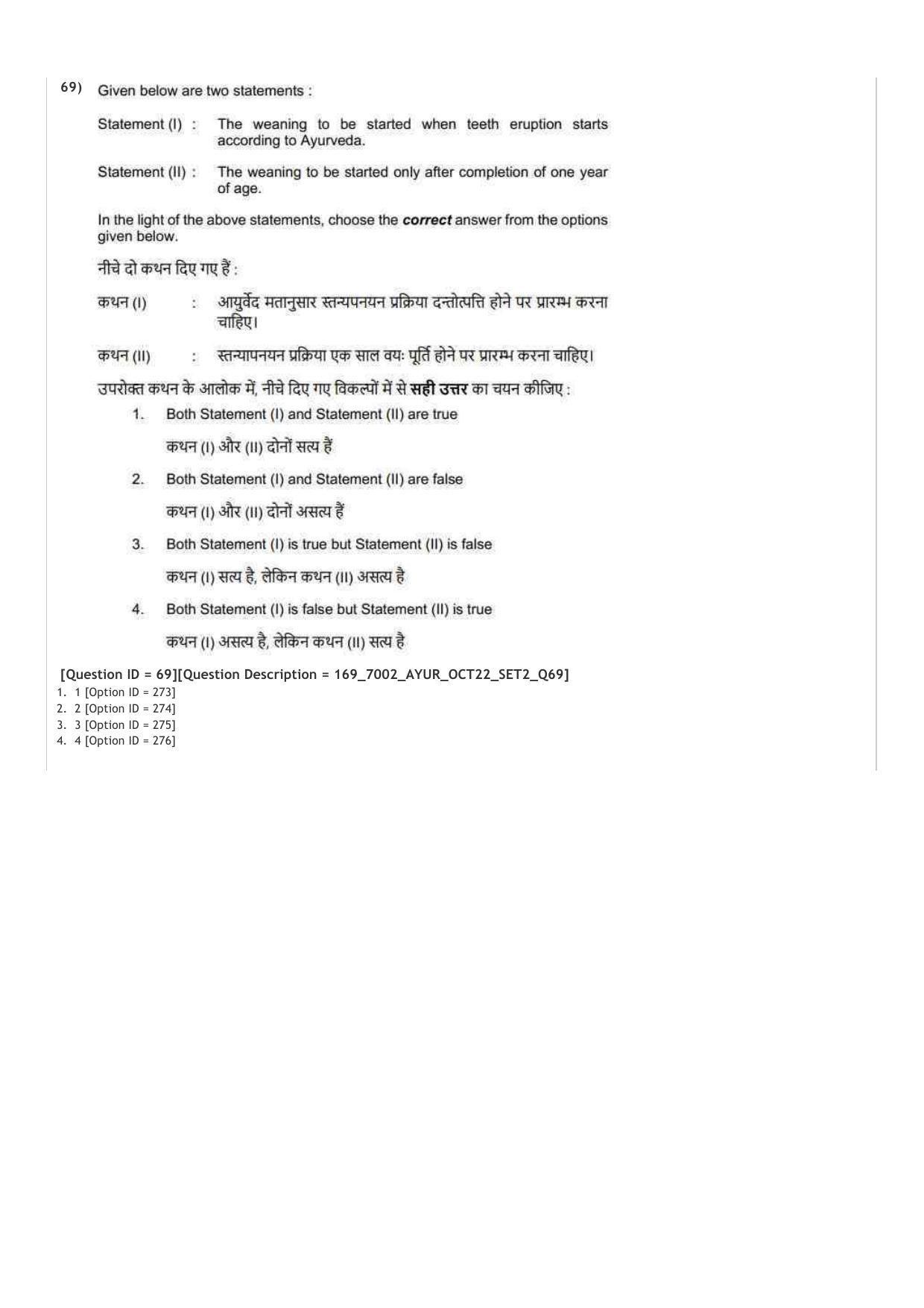 AIAPGET 2022 Ayurveda Question Paper - Page 35